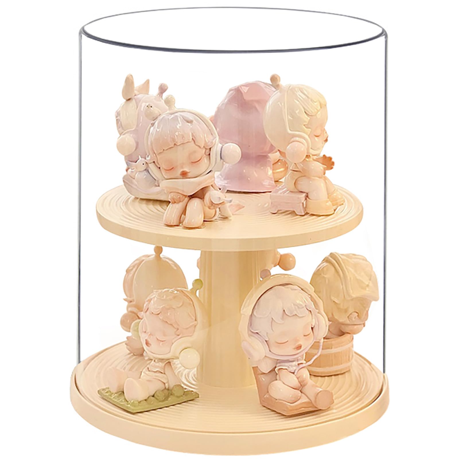 Amazon.co.jp: 透明フィギュアディスプレイケース 回転可能な積み重ね