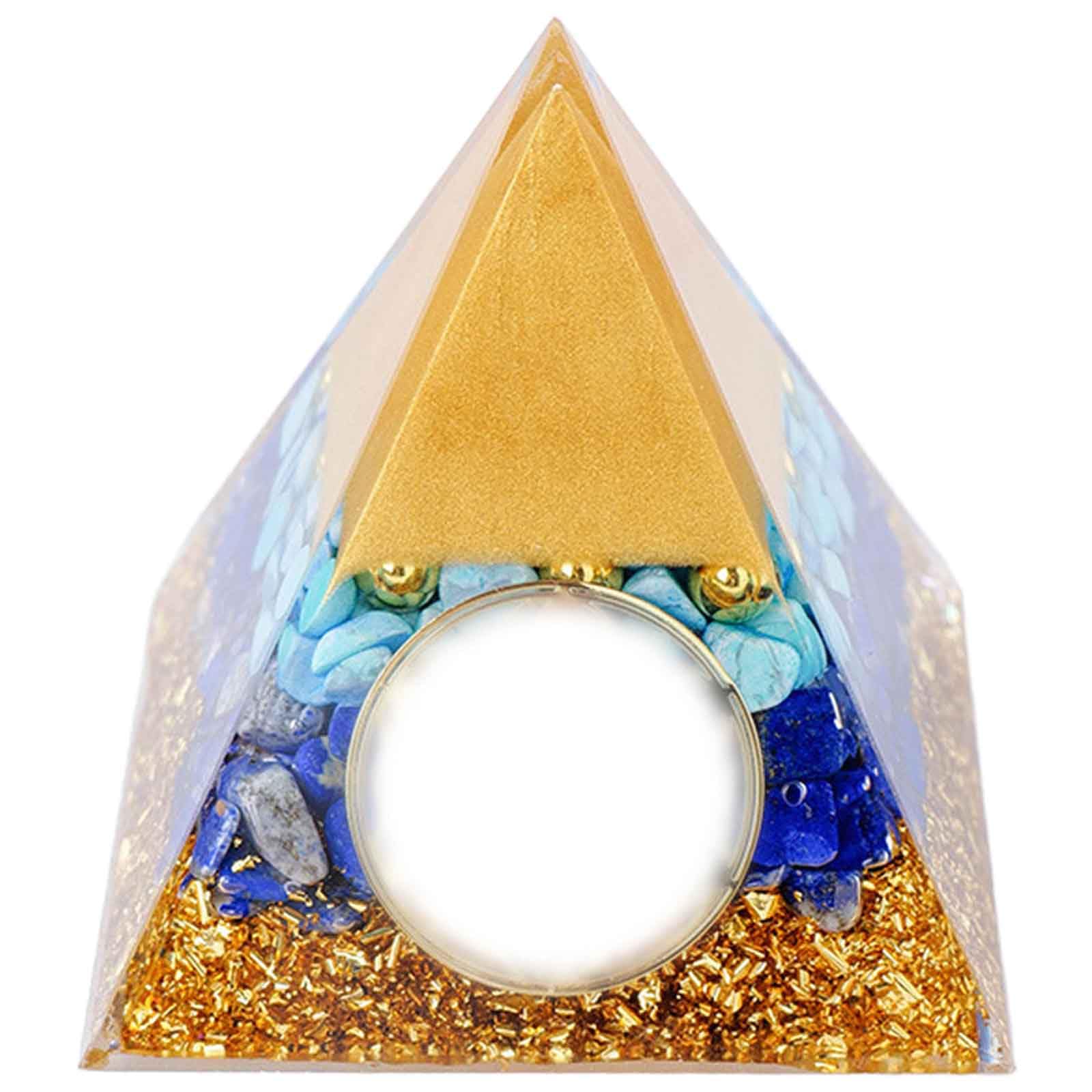 Piramide di Cristallo da 3,15 Pollici Torre energetica dei Chakra in Cristallo di Ossidiana, generatore di energia positiva per Amici Piramide Cristalli curativi,1