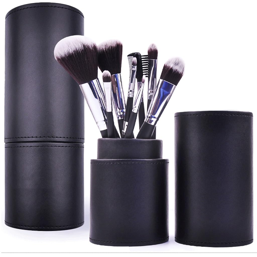 Set pennelli trucco 8 pezzi, set completo di ombretto, strumenti, pennello cipria