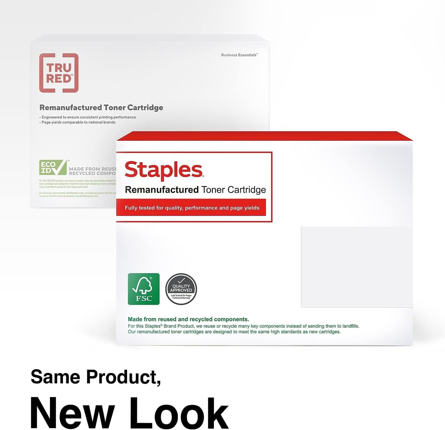 STAPLES Remanufactured 128 Toner Cartridge Black Standard Yield Replacement for Canon 128