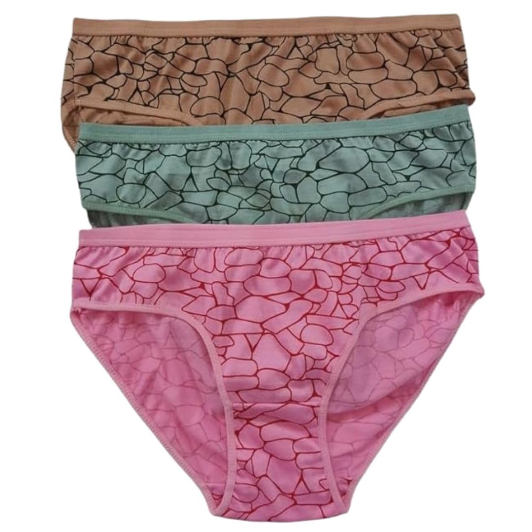 Women's Cotton Printed Bikini Panties | Soft Breathable Stretch Briefs | Mid Rise Full Coverage Underwear | Comfortable Everyday Innerwear-picture-46