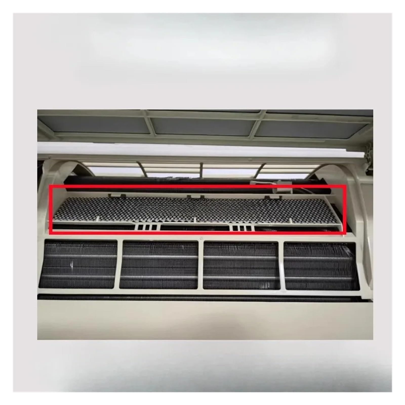 2 pezzi, compatibile con Mitsubishi, filtro del condizionatore d'aria in cotone, rete antipolvere | L 25.5x5cm 2PC