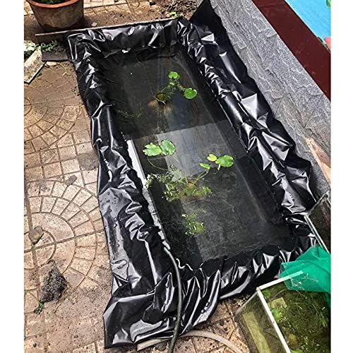 Fodera per laghetto rinforzata in HDPE, resistente, impermeabile, per laghetti da giardino, acquari e acquari, da 1 x 2 m a 4 x 5 m