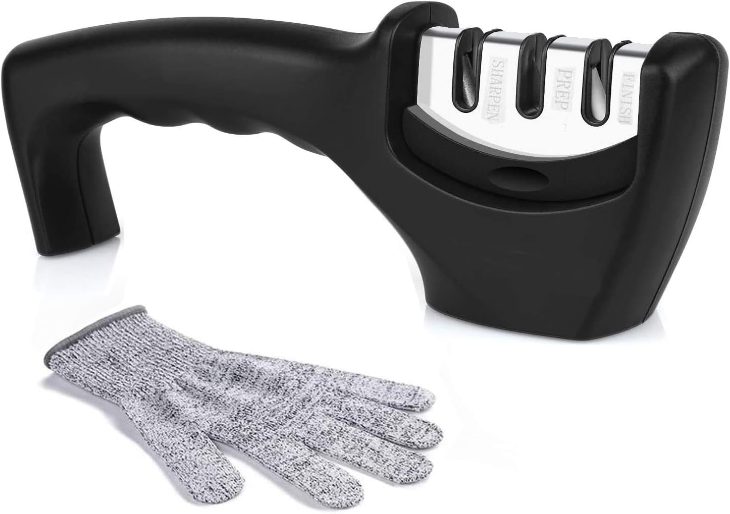 3Stage Manual Knife Sharpener，Kitchen Knife Accessories to Repair, Restore, Polish