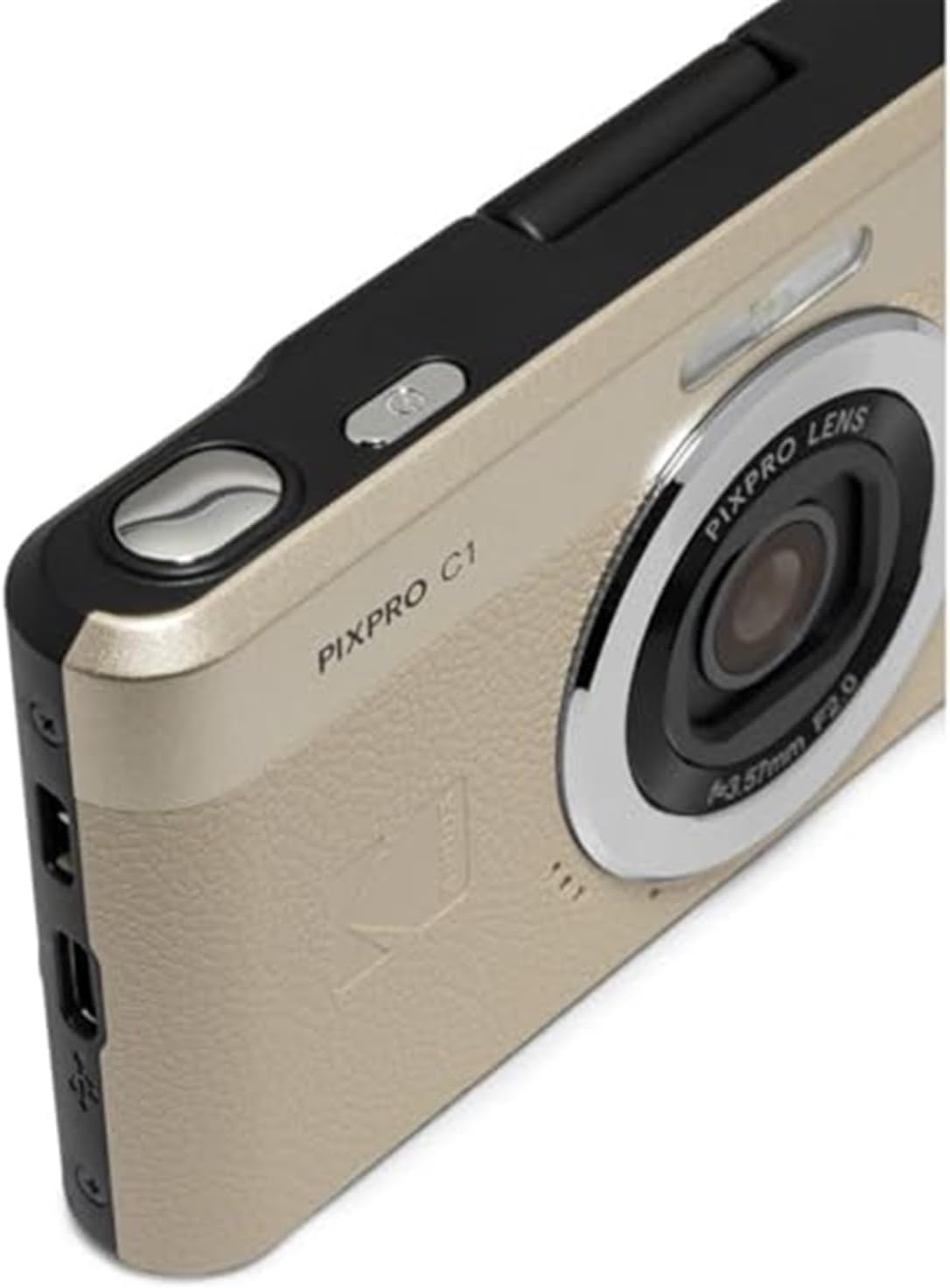 Kodak PIXPRO C1 Friendly Zoom Digital Camera - 13MP Compact Point and Shoot with 2.8” 180° Tilt LCD Flip Screen, Retro Vintage Design with 4X Zoom and 1080P Full HD Video for Travel, Vlogging, Tan - Image 7