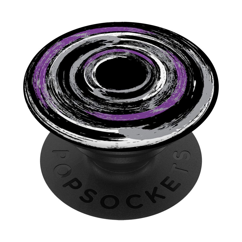 Asexual Demisexual Asexual Pride Flag Colors PopSockets PopGrip: Swappable Grip for Phones & Tablets