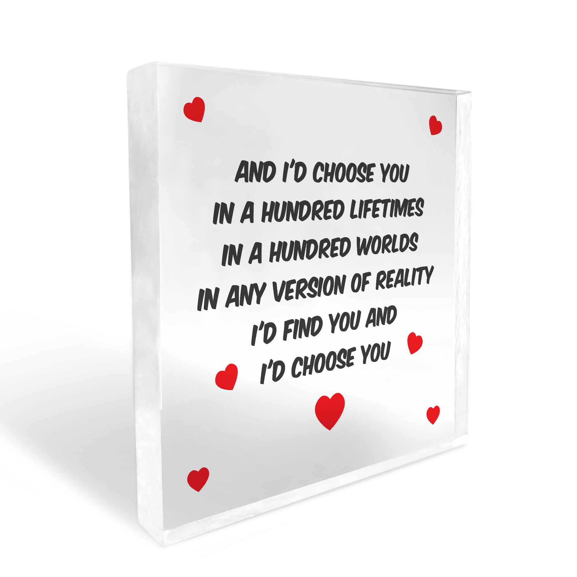 Red Ocean Special For Anniversary Husband Wife Boyfriend Girlfriend Gift Freestanding Plaque Love Gift For Couple Birthday Gift For Him Her Couple Boyfriend Girlfriend Husband Wife Gifts