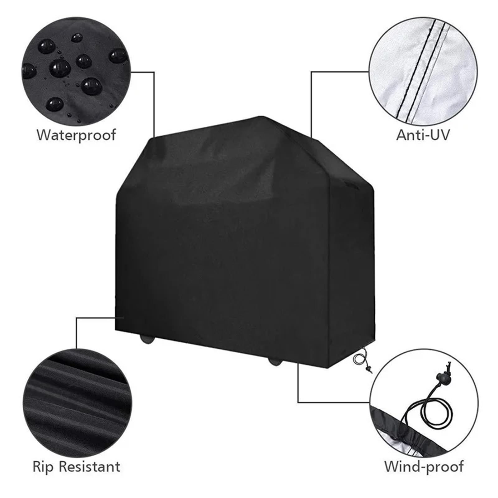 Copertura per Barbecue, Copertura per Barbecue, Copertura per Barbecue Impermeabile e Resistente, Copertura per Barbecue Antipioggia per Esterni