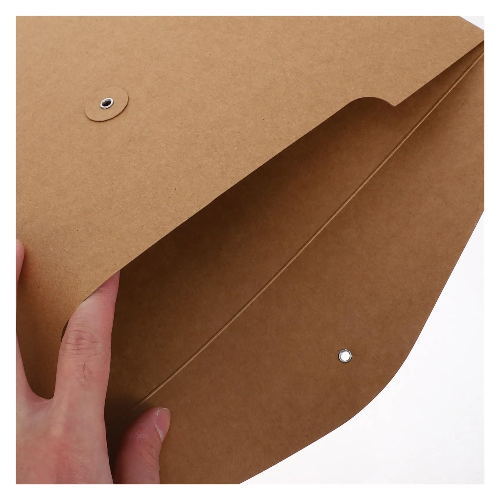 Lot de 10 enveloppes en papier kraft avec fermeture à cordon - Format A4 A5 - Organiseur horizontal de documents pour bureau et école (31 cm)