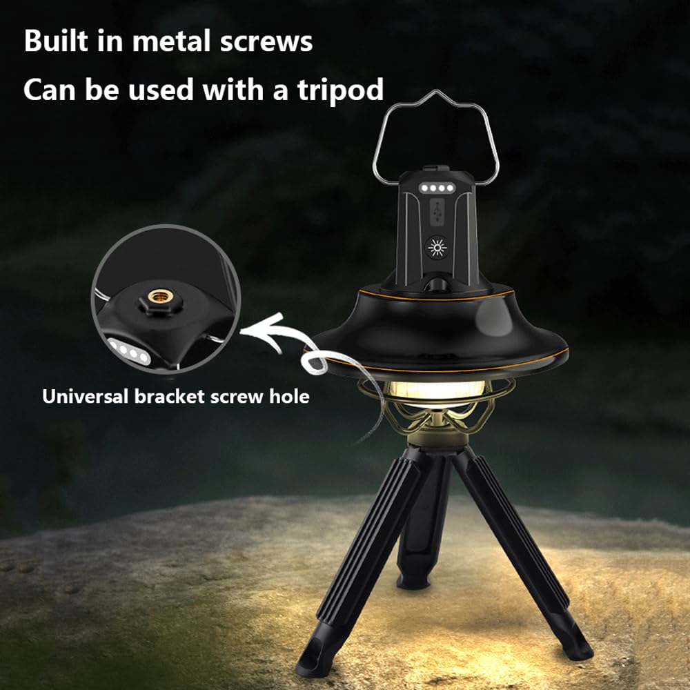 Lampada da Campeggio a LED Super Luminosa Lanterna da Esterno Ricaricabile Impermeabile Lampada da Tenda Illuminazione di Emergenza Portatile Portatile