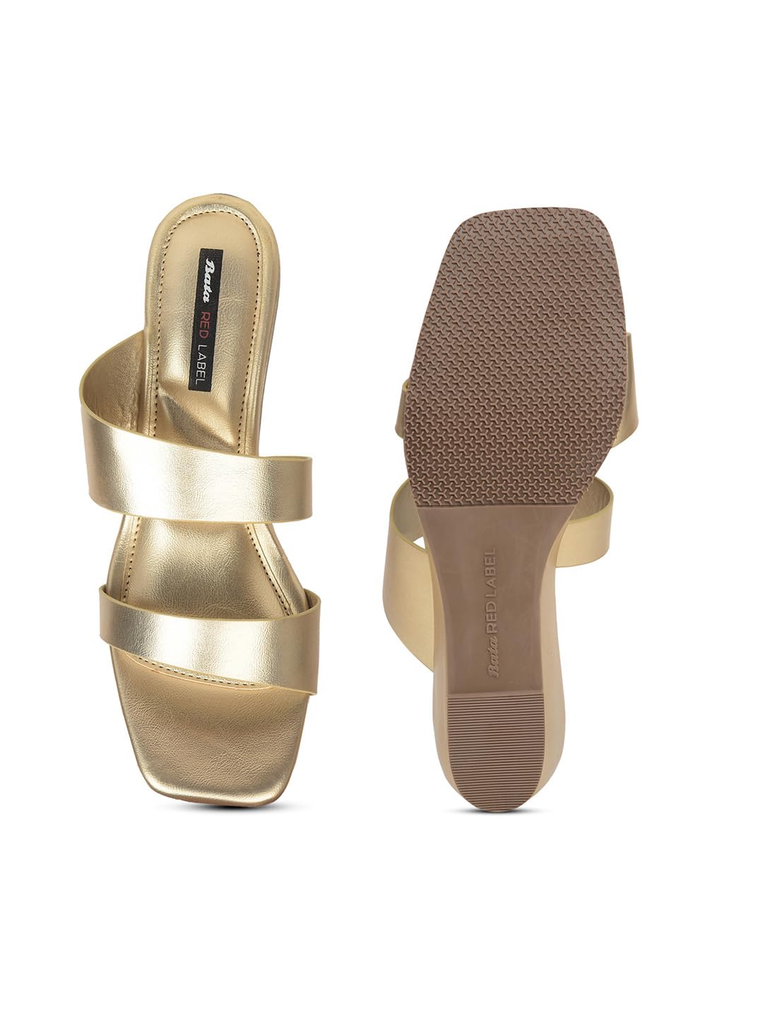 Bata Women's Mule Heel Sandal - Elegant and Comfortable Casual Footwear for Everyday Wear with Trendy Design Yellow 3