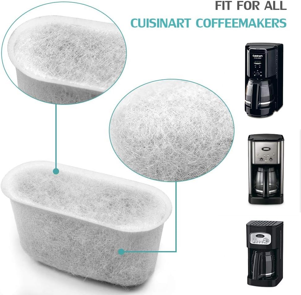 Image of KEEPOW Reusable Coffee Filter Replacement 14 cup Compatible with Cuisinart DCC-3200 DCC-1200 Coffee Maker, Gold Tone Coffee Filter Basket 10 12 14 Cup, 1+6