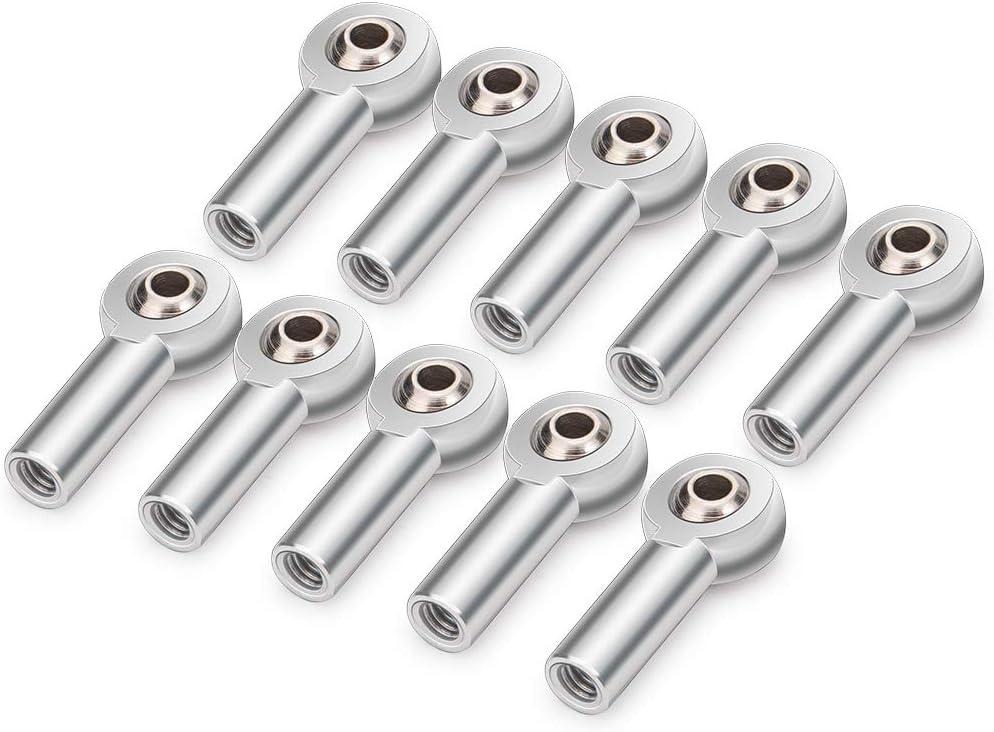 QUE-T M4 Metal Link Rod End Ball for 1/10 RC Crawler Car SCX10II 90046 D90 CC01 Trx4 (Pack of 20)