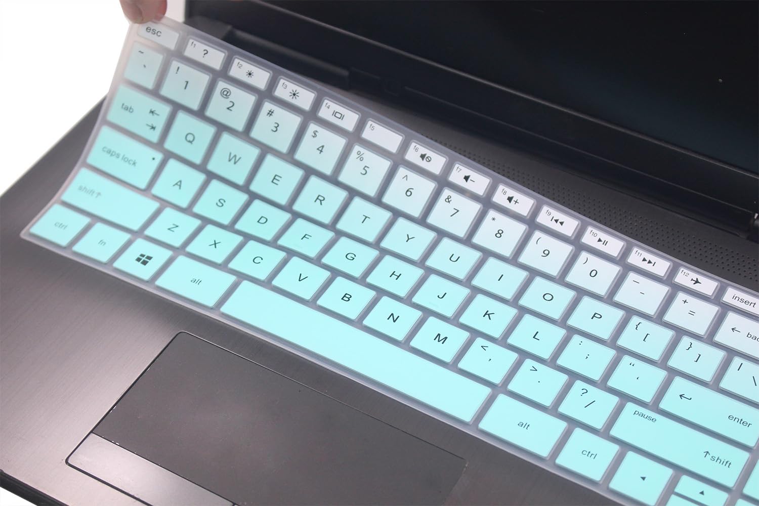 Keyboard Cover Skin Compatible for 14 inch HP Pavilion x360 14 14-FQ/DQ/DK/DH/DS/DF/CF/CD/BA/BF/BW Series 14-cf2112wm 14-dk1003dx 14-ce3065st 14-dh2097nr 14t-dq200/dq300 14-fq1025nr (Mint Ombre)