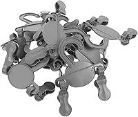 Vista 1 de Zerodeko Zapatero para niños y niñas, 10 piezas de perchas grises para botas para armario, pantuflas, calcetines, organizador