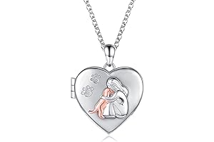 Sterling Silver Dog Locket Necklace: A Timeless Remembrance of Your Furry Companion.