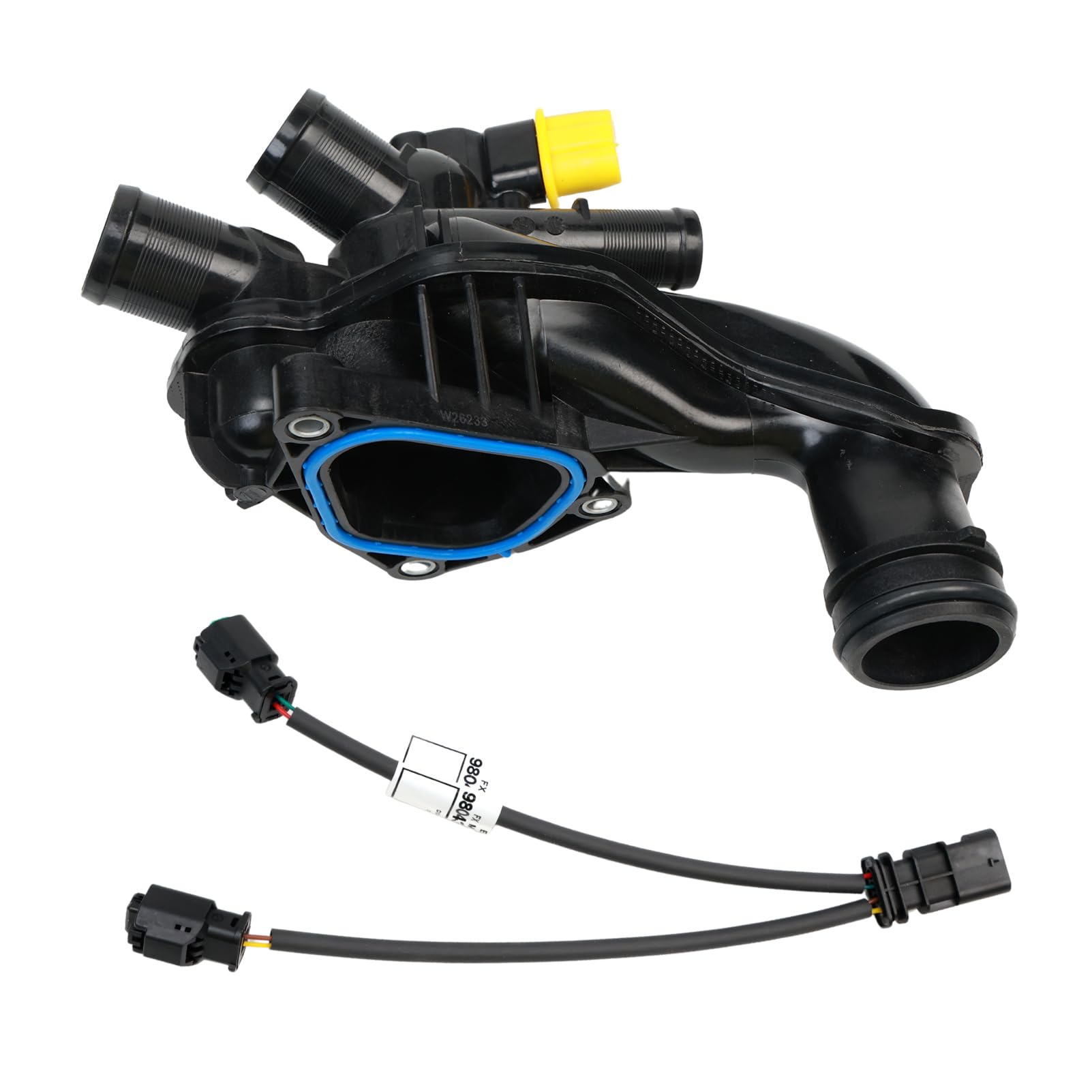 Termostato con carcasa + sensor + junta + cable para Berlingo 2, C3 2 Picasso, C3 2, C4 2, DS3; para 207, 308 I, 208 I, Partner 2, 2008 I 9808646980