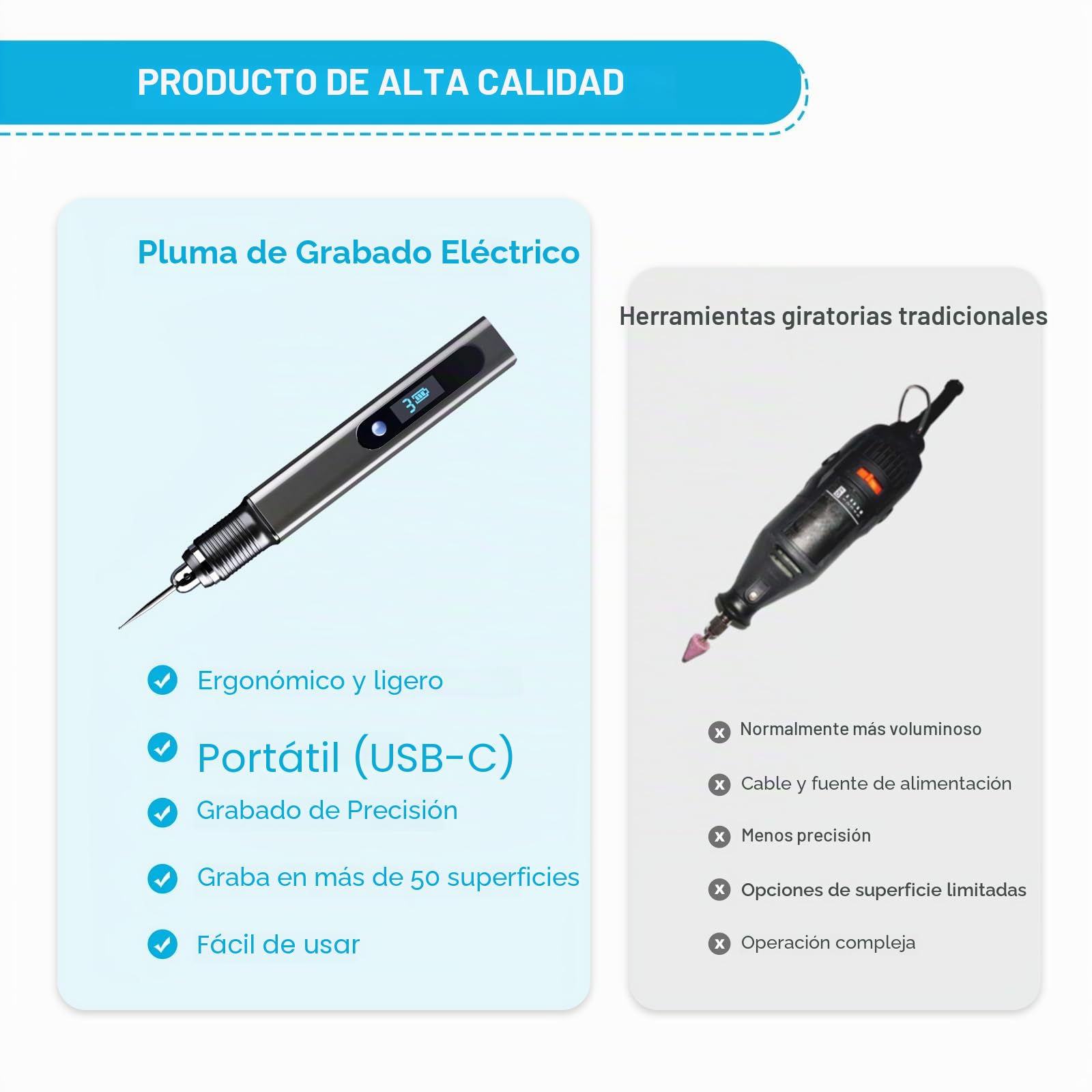 Bolígrafo de grabado eléctrico con 30 bits, bolígrafo de grabado inalámbrico recargable por USB, máquinas de grabado mini profesionales portátiles, herramienta rotativa de bricolaje para grabar en