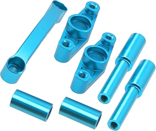 Miniatura 7 de ShareGoo - Kit de nudillos de dirección de aleación de aluminio compatible con Tamiya TT01 TT-01 110 RC Drift piezas de actualización de coche