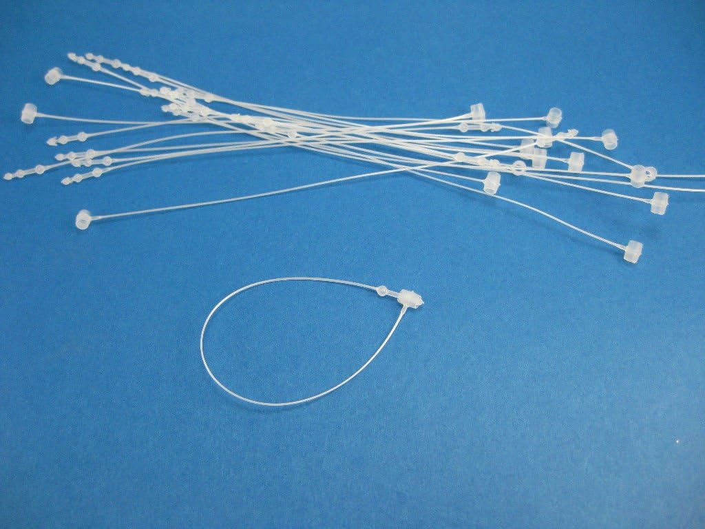 5000 Pcs Plastic Loop Lock Pins Tag Fastener Hook Ties (White) (7 -INCH) — Amazon image 2