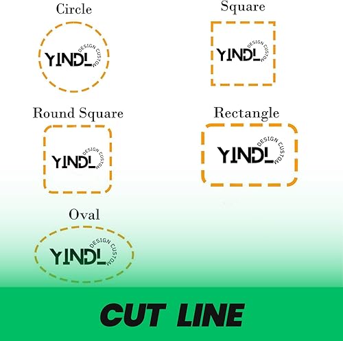 Miniatura 5 de Calcomanías personalizadas para logotipo de empresa, vinilo impermeable, papel kraft, papel de arte, 30-300 unidades, 1.5-10 pulgadas, carga tu