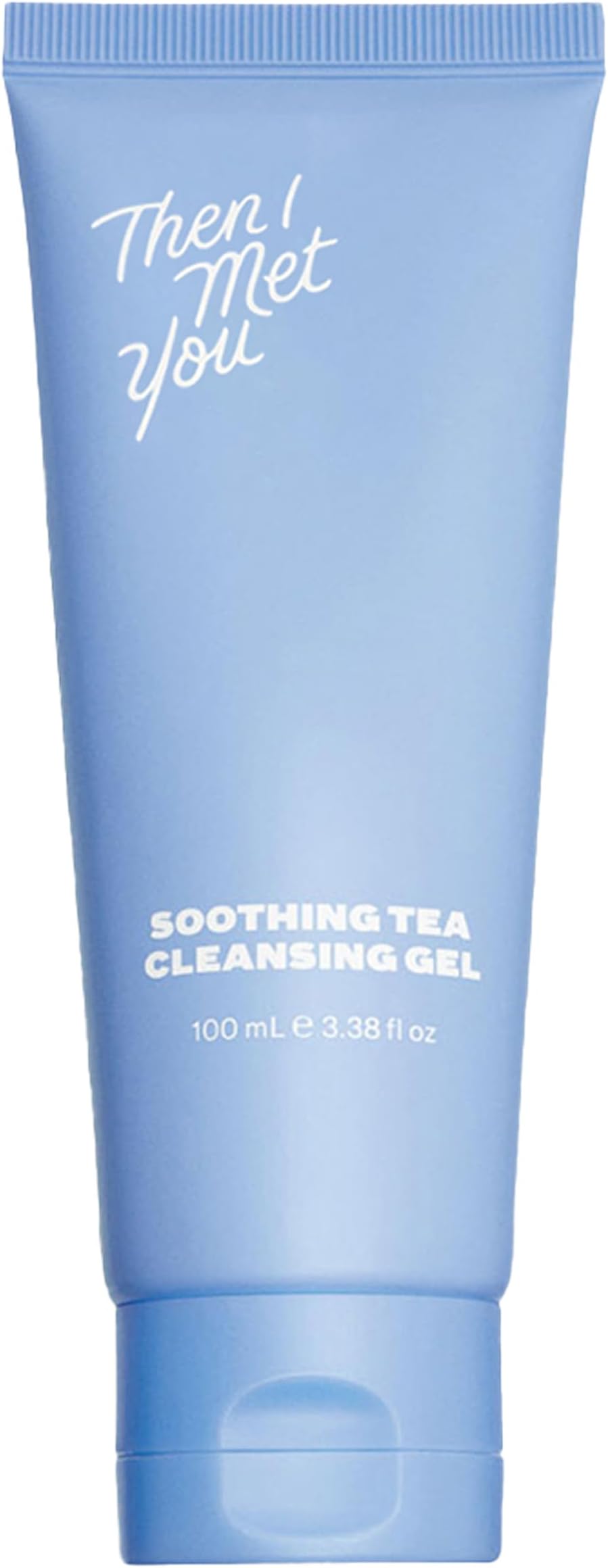 Then I Met You Soothing Tea Cleansing Gel, Vegan-Cruelty-Free Korean Skincare Cleanser with Fermented Rice, Centella, Hydrating Licorice, Glycerin, Exfoliator for Clear Skin Makeup Removal, 3.38 oz