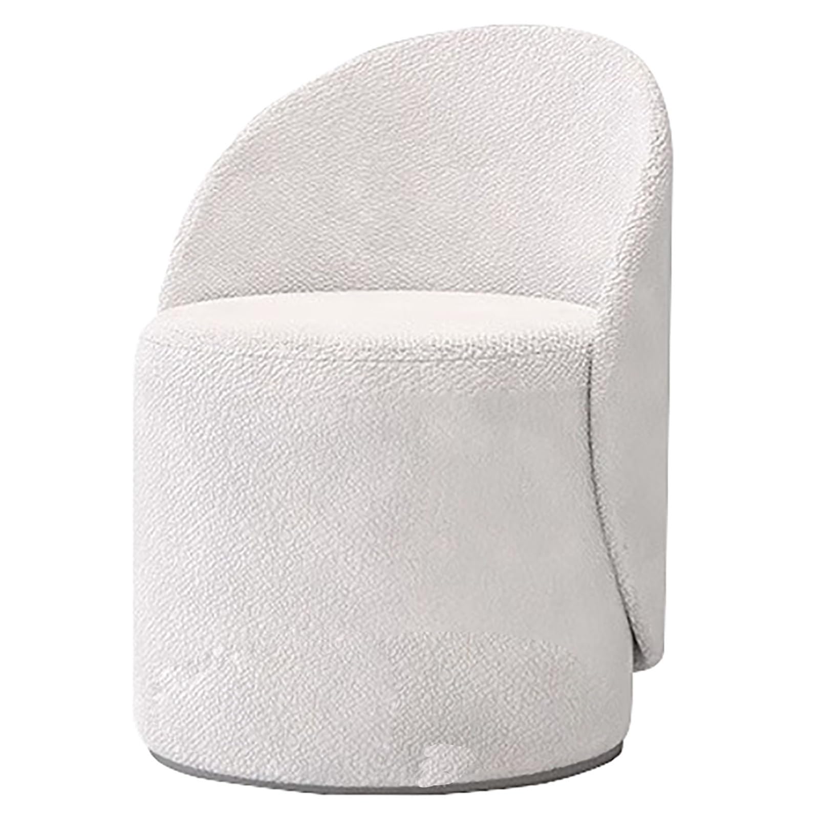 Siège de maquillage blanc confortable avec dossier pour éviter le mal de dos au miroir