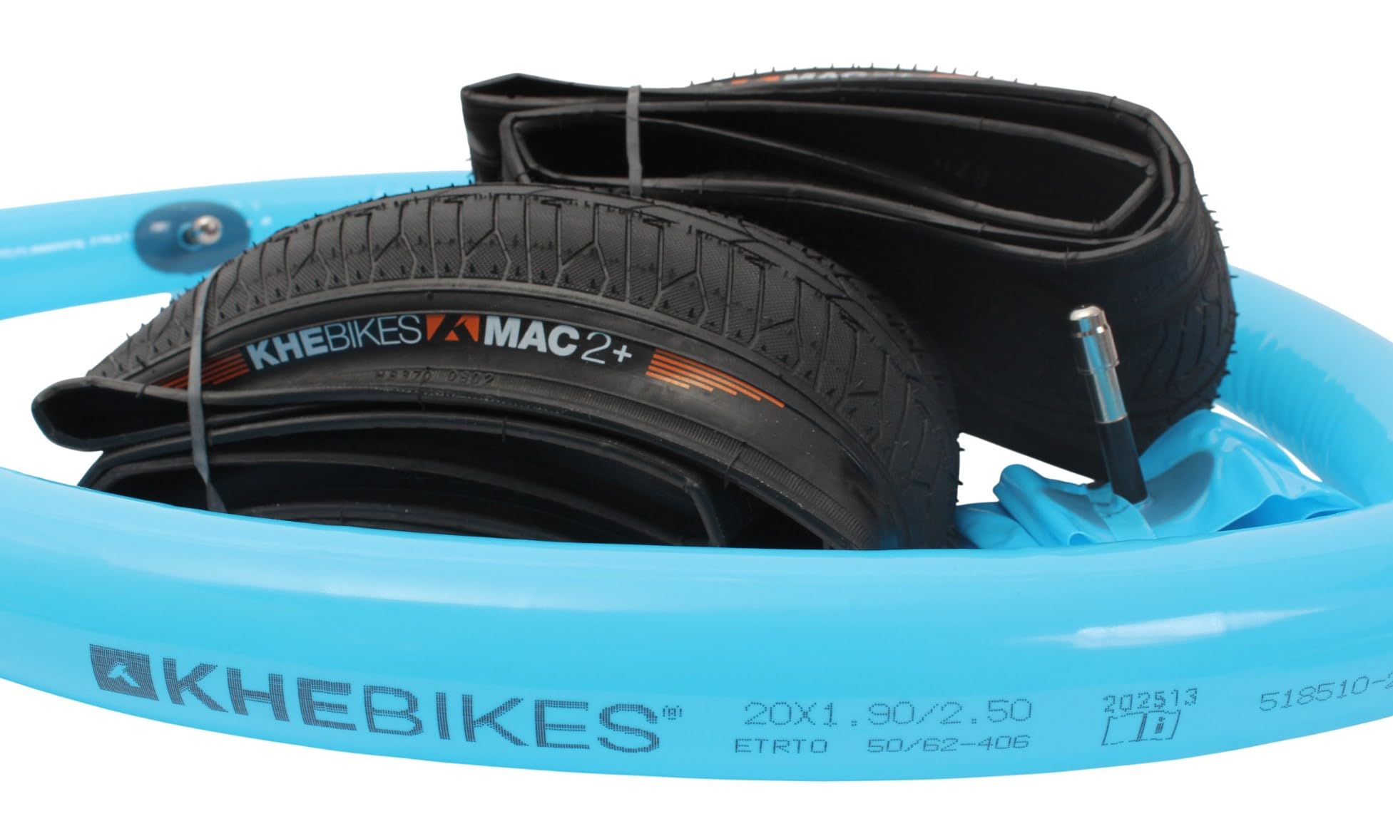 KHE MAC2+ BMX Reifen Set 20 Zoll – 1,42 kg Ersparnis – 2X Faltreifen 2,30 – 2X TPU Schlauch – Kevlar – Street & Park Performance