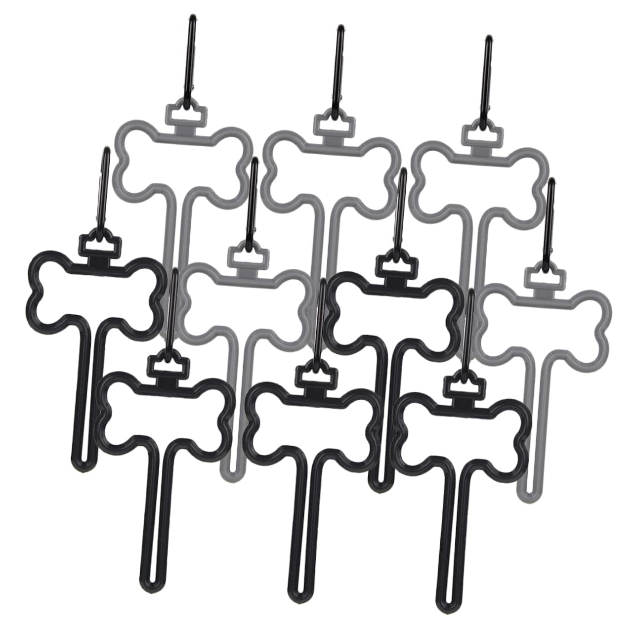 POPETPOP 40 Piezas Clip Para Bolsa De Caca De Perro Dispensador De Bolsas Para Perros Abrazaderas Para Bolsas De Desechos De os Toque De Desechos De Mascotas De Caca De o Abs