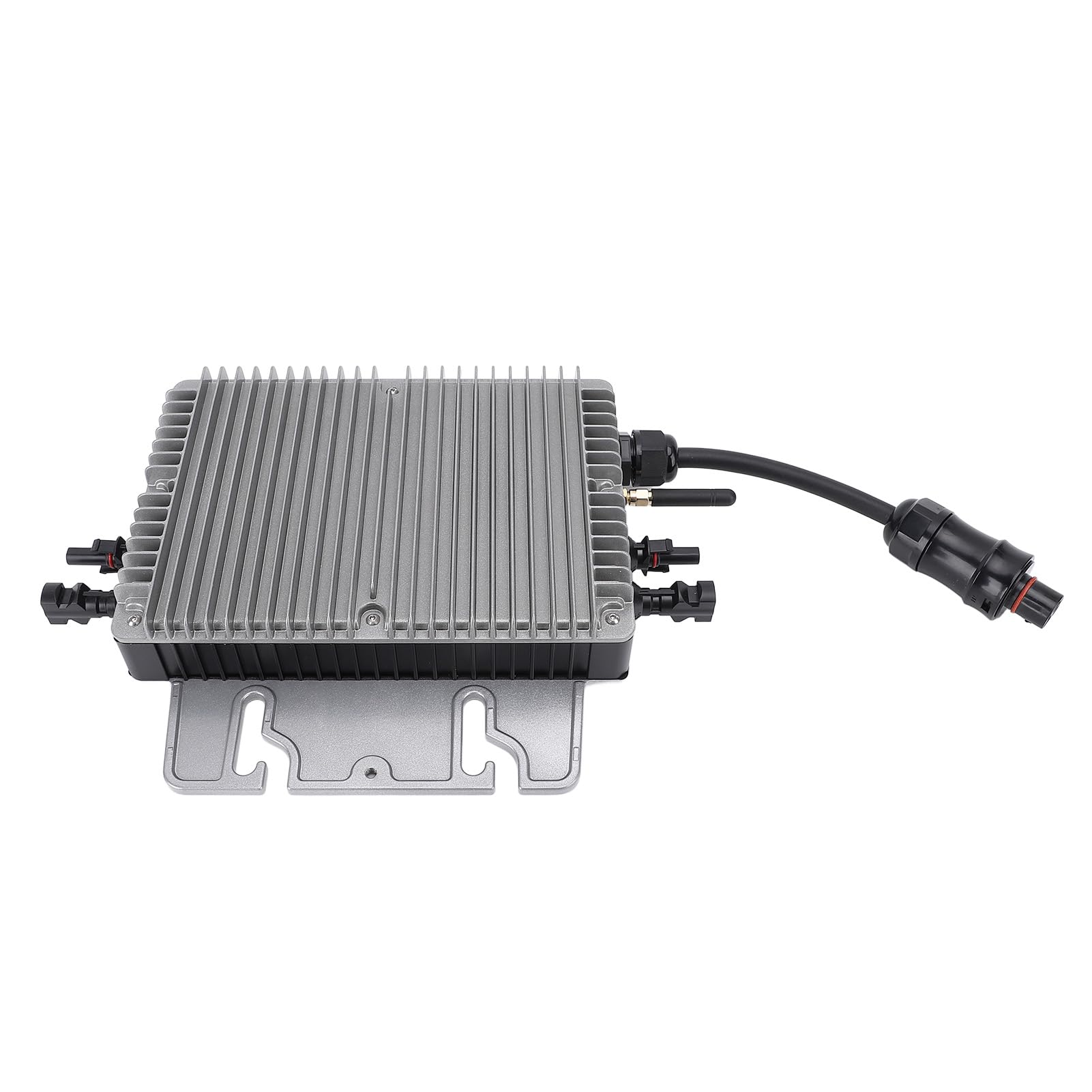 LiebeWH Solar-Mikro-Wechselrichter, WiFi-Grid-Tie-Wechselrichter aus Aluminiumlegierung, 700 W MPPT, IP67 Wasserdicht, Dual-PV-Eingang 2 X 435 W AC110 V für Kleine und Mittlere Haushaltskraftwerke