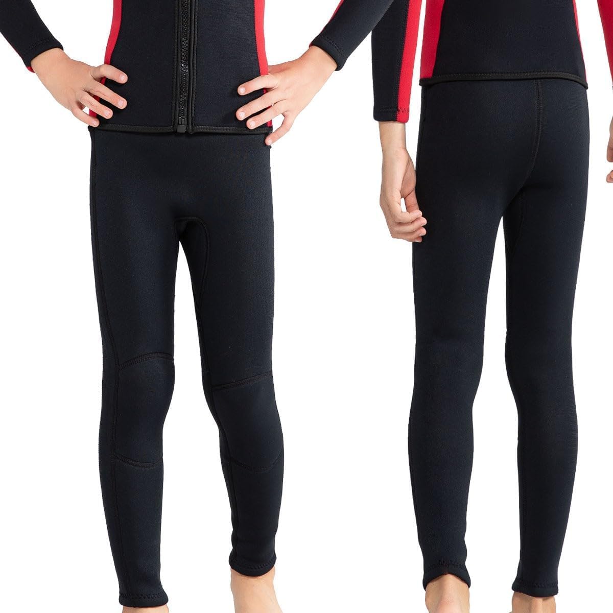 Intbost 3mm Wetsuit Pants for Kids Neoprene Bottom for Boys Keep Warm in Cold Water Wet Suit Pants for Girls Wetsuit Shorts Toddler Little Children Swimming Scuba Diving Snorkeling Size 14