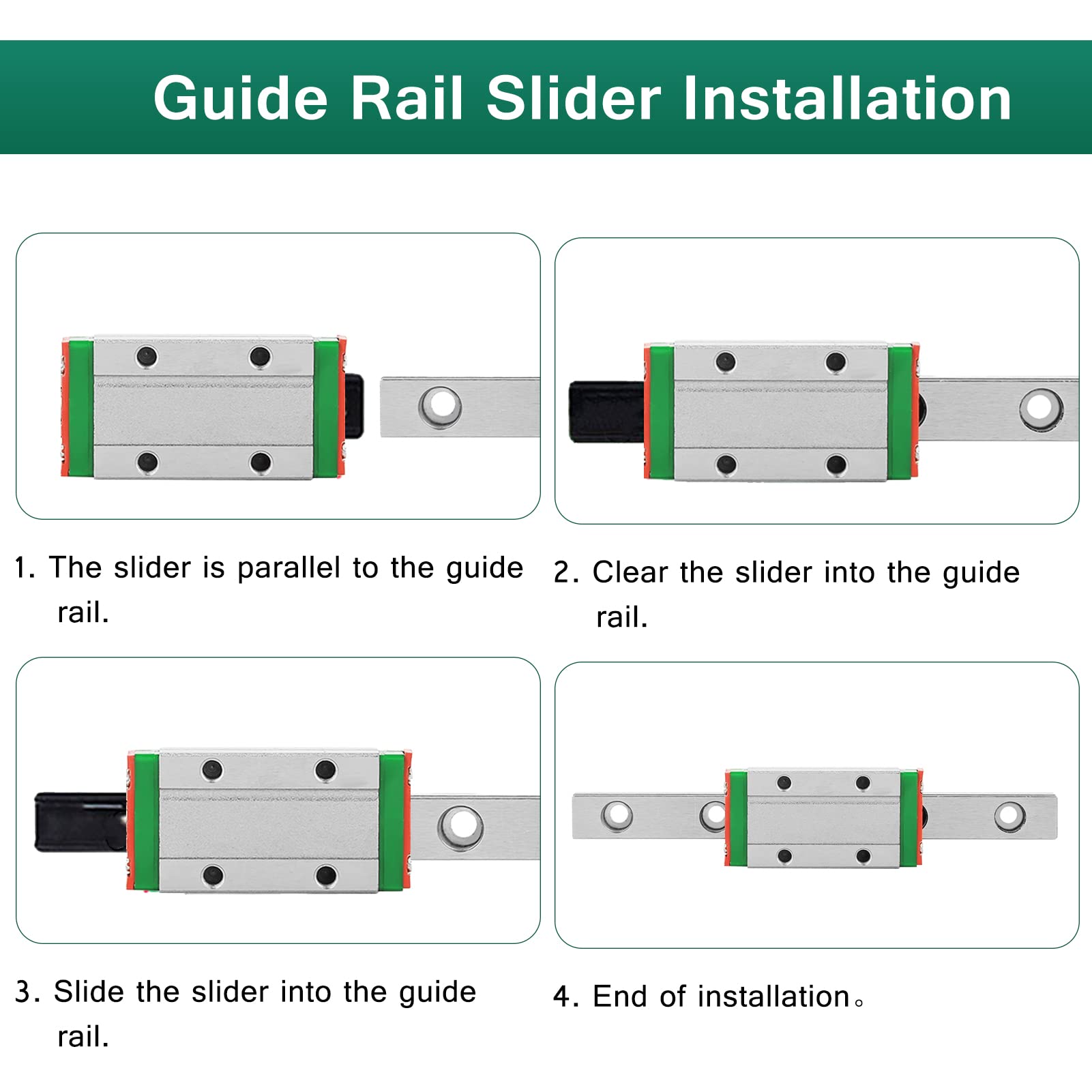 Kit Guide Lineari SBR16 400mm - 2 Alberi E 4 Blocchi Per CNC Fai Da Te - Foto 6