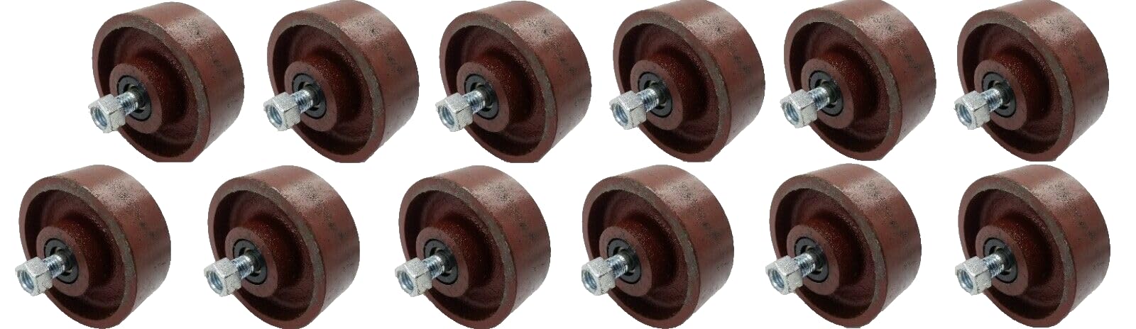 Everything for trailers, RVs and trucks and more - 12x Sloan's Kwik Load Texas Rollback Trailer Rollers for Bed Frame Caster Wheels (FS1XN-3259)
