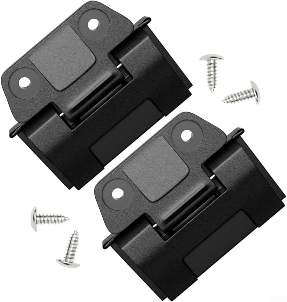 2pcs Plastic For Igloo Cooler Hinges with Screws, Camping Cooler Replacement Latch Kit to Secure Lid and Improve Cooler Reliability