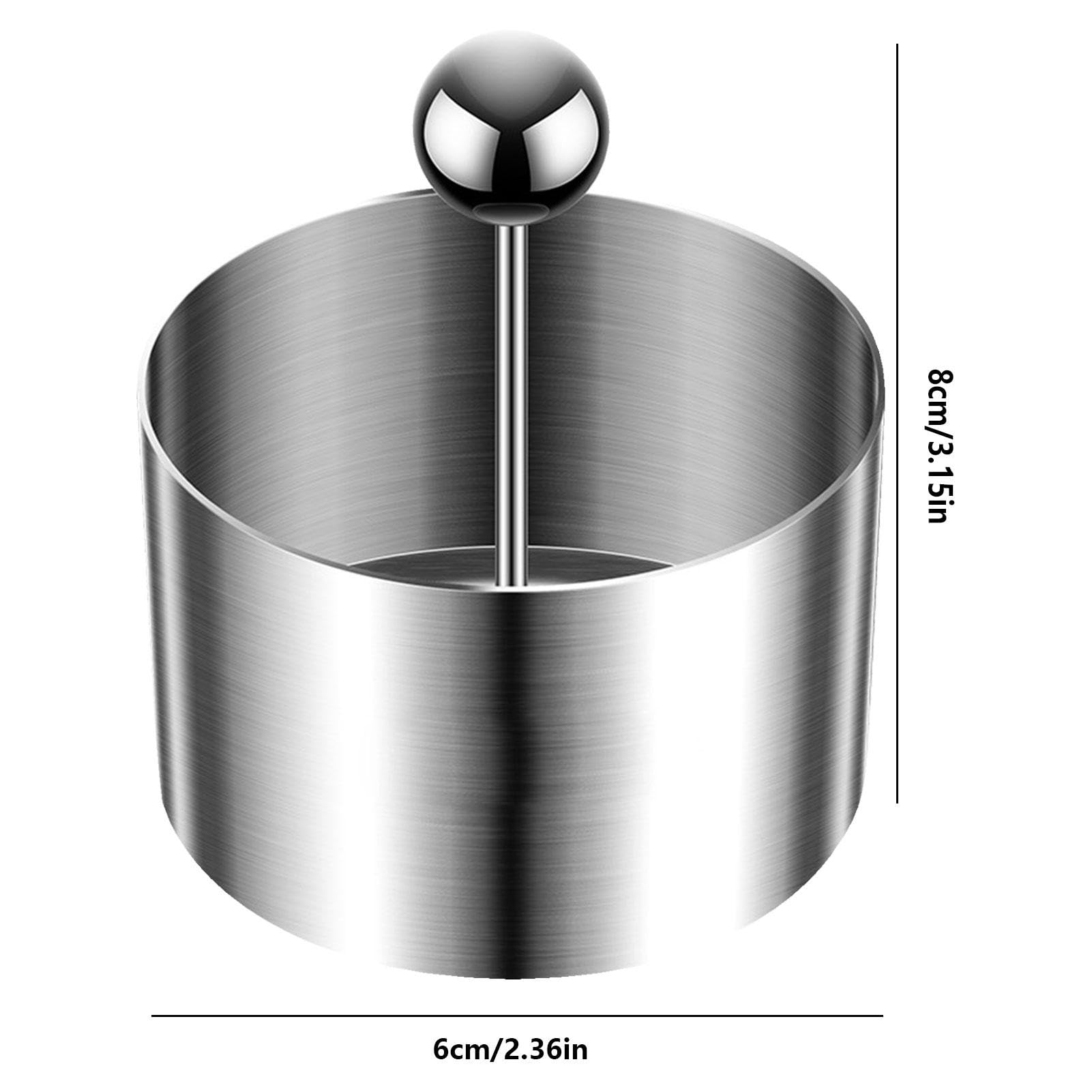 Stampo Rotondo Multiuso Per Torte E Dessert - Utensile Da Cucina In Metallo