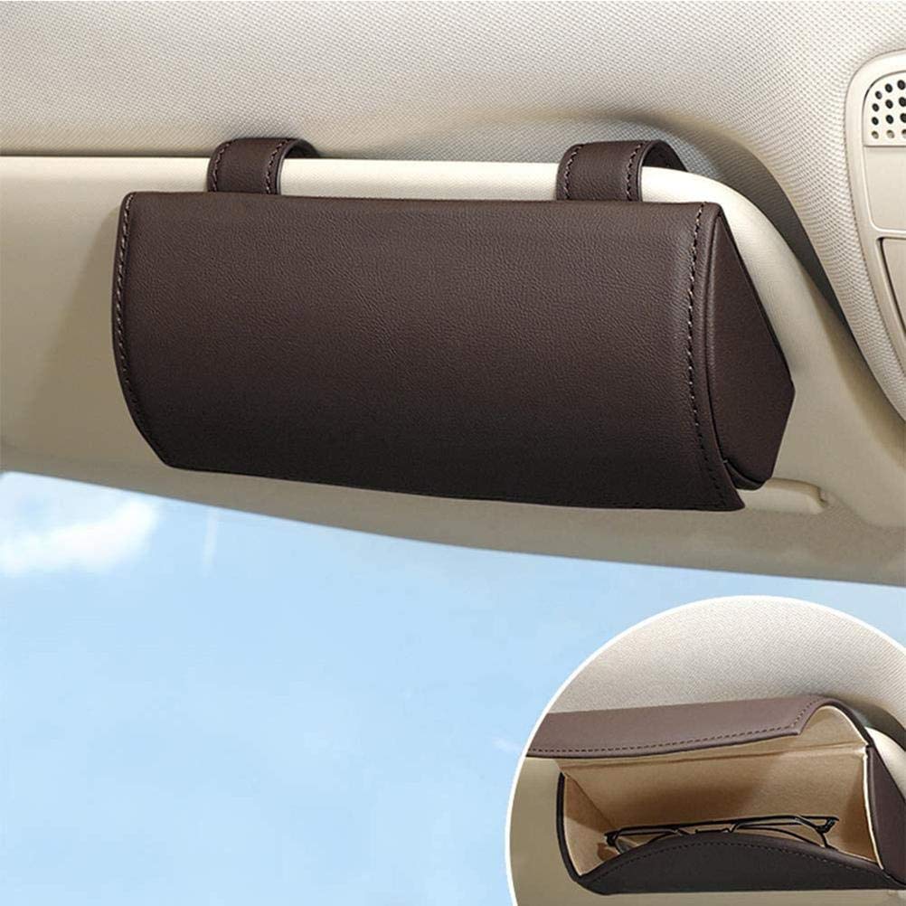 Voor Ford Transit Custom Van 2019-2024 Auto Zonnebrilhouder Brillenkoker, ABS Autobrillendozen Brilhouder Opbergen Multifunctioneel Organizer Interieuraccessoires,B/Grey