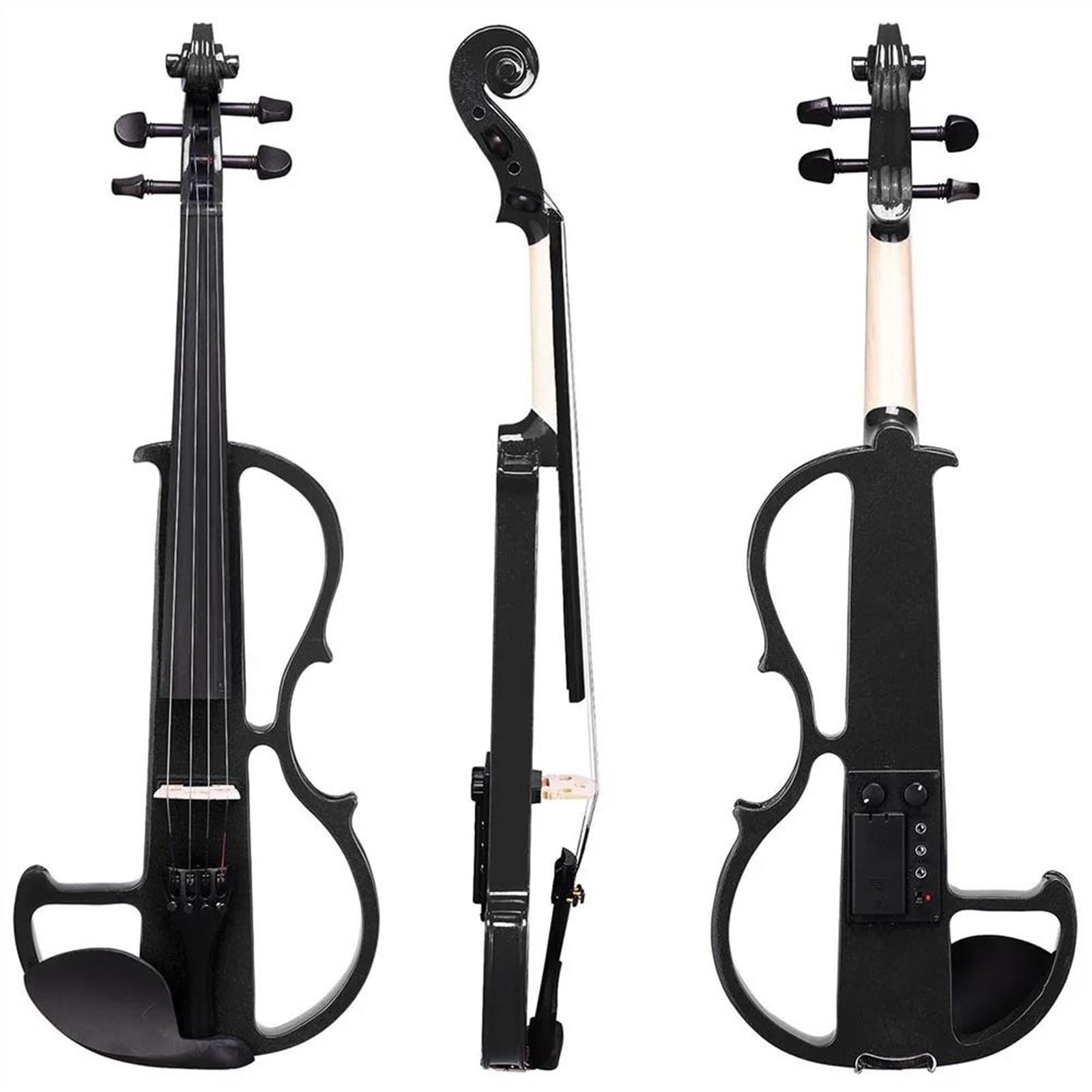 Violine Elektrische Violine In Voller Größe Massivholz Geigenklang Glatt Nicht Störend Brasilholz Bogen Steg-Kit