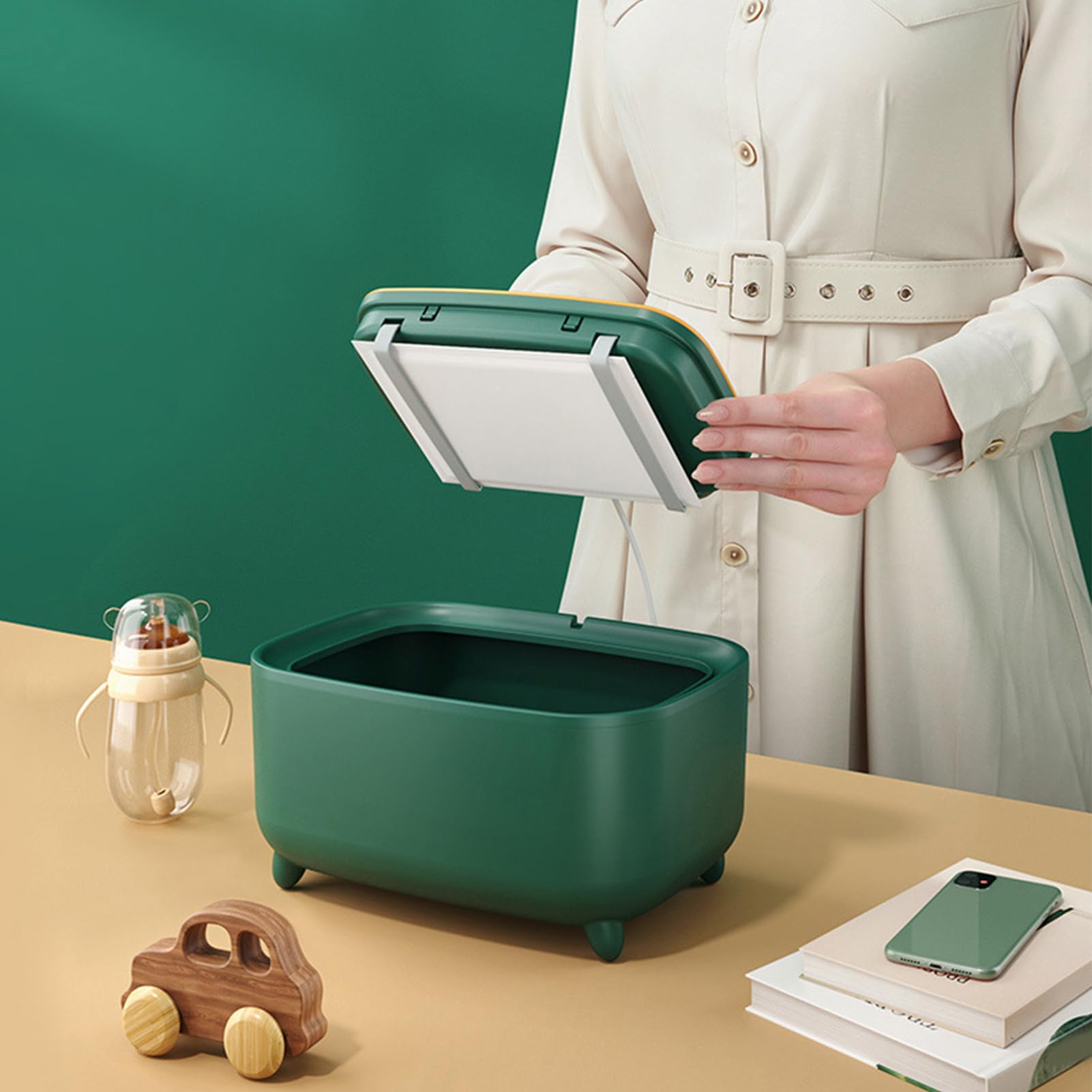 Chauffe-Lingettes Bébé,Dispensateur De Lingettes Pour Couches Bébé Enfant En Bas Âge | Recharge USB, Accessoire Bébé Portable Avec Lumière Pour Voyage Maison Chambre Nursery