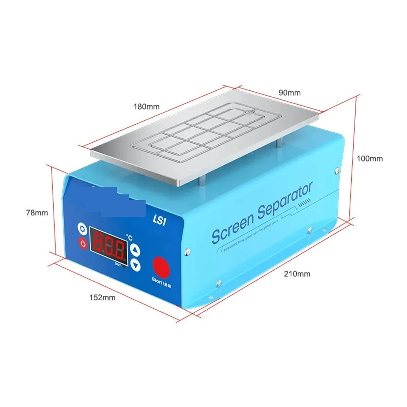 Machine de séparation d'écran LCD LS1 for téléphone, outil manuel retrait rapide l'écran tactile plat et incurvé Efficace