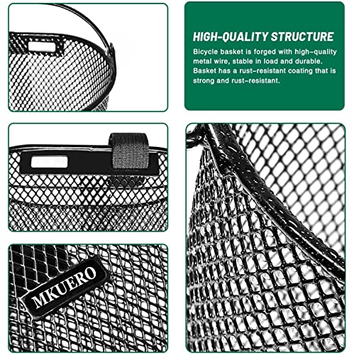 image for Mkuero Kids Bike Basket, Bicycle Basket for Boy and Girl, Waterproof M