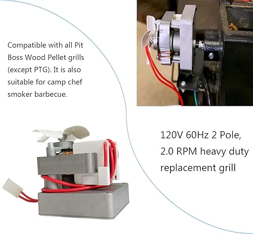 Miniatura 4 de Motor de taladro de repuesto para modelos de parrilla Pit Boss, compatible con todas las parrillas de pellets Pit Boss y parrilla de pellets de