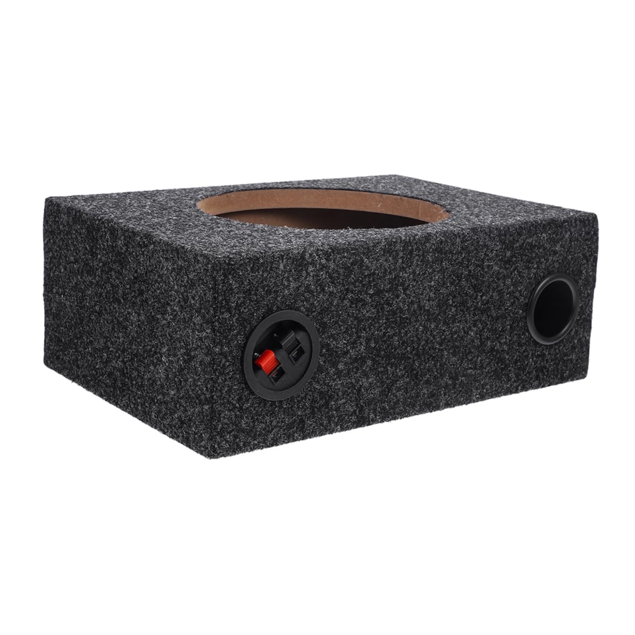 Mobestech Caja para Subwoofer de Vehículo de 10 Pulgadas Instalación Simple y Diseño Elegante en Madera y Abs para Mejorar el Rendimiento del Sonido