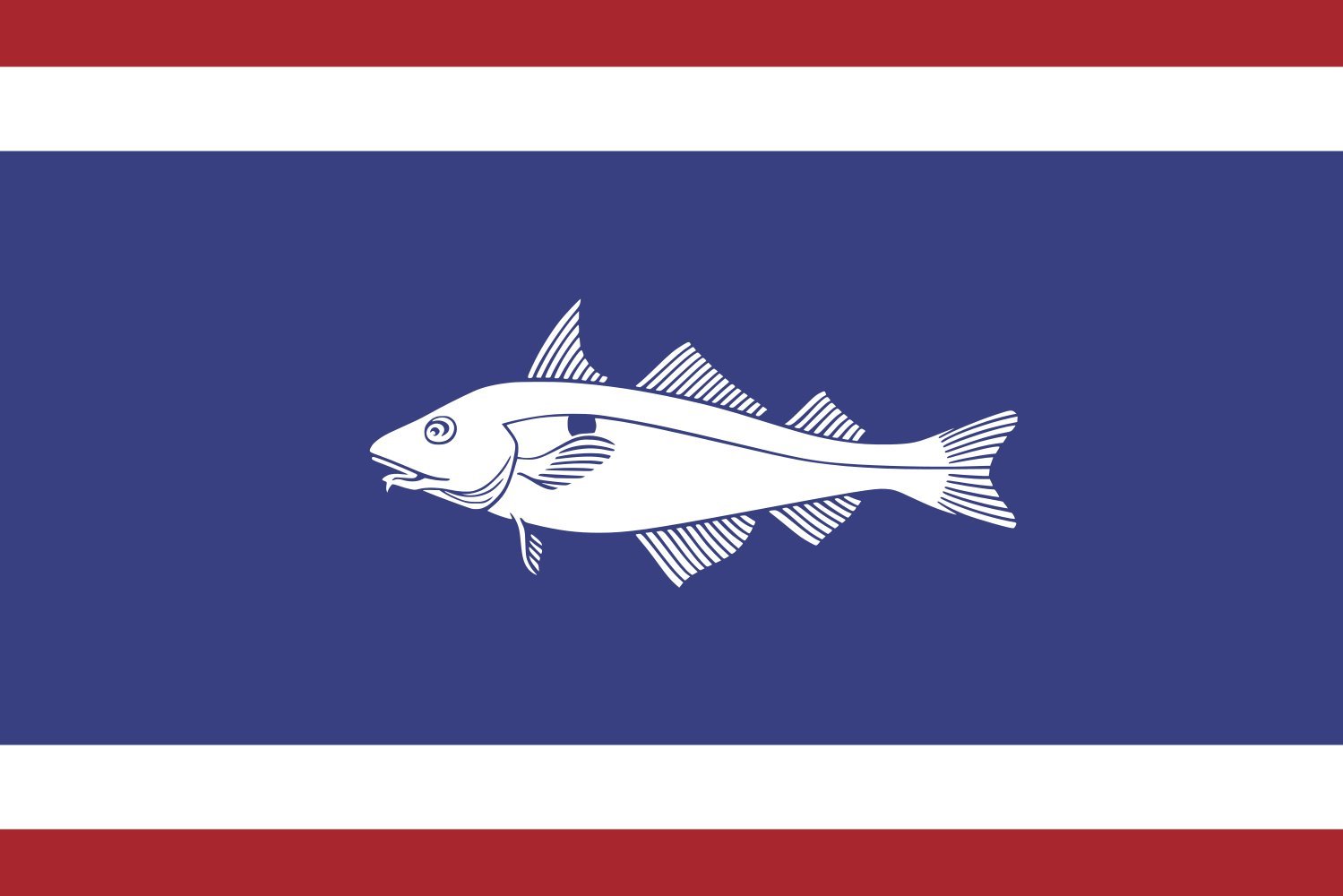 Drapeau d'Urk grand format 1.35m² de type paysage pour mât