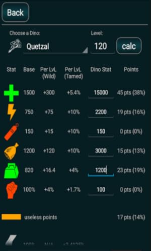 A-Calc taming calculator for Ark Survival Evolved