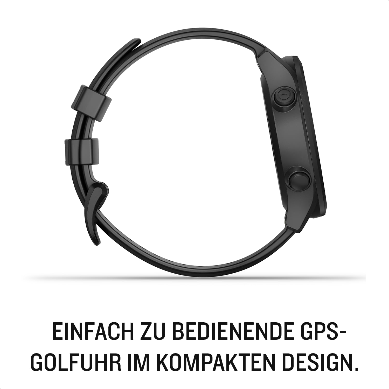 Garmin Approach S12, 44mm Golf GPS Watch, Black | Essential on course features, pre loaded with up to 43,000 courses, up to 30 hours in GPS mode