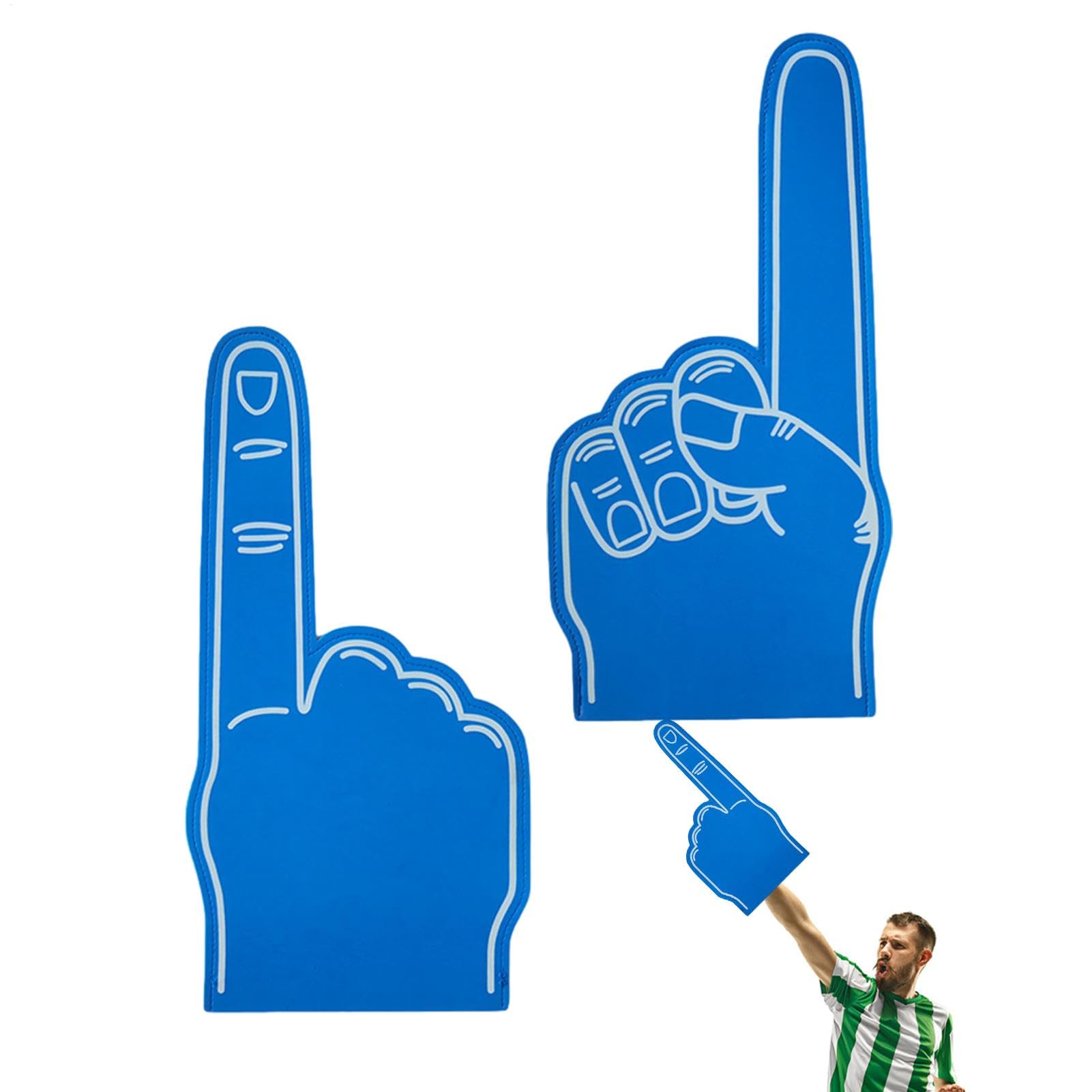 2PCS Foam Finger, Foam Finger Pointer Gladiators for Sports Fans Inspiring Cheering, Giant Foam Hands Gladiators, Big Foam Hand Gloves Party Favors for Sports Events Cheering
