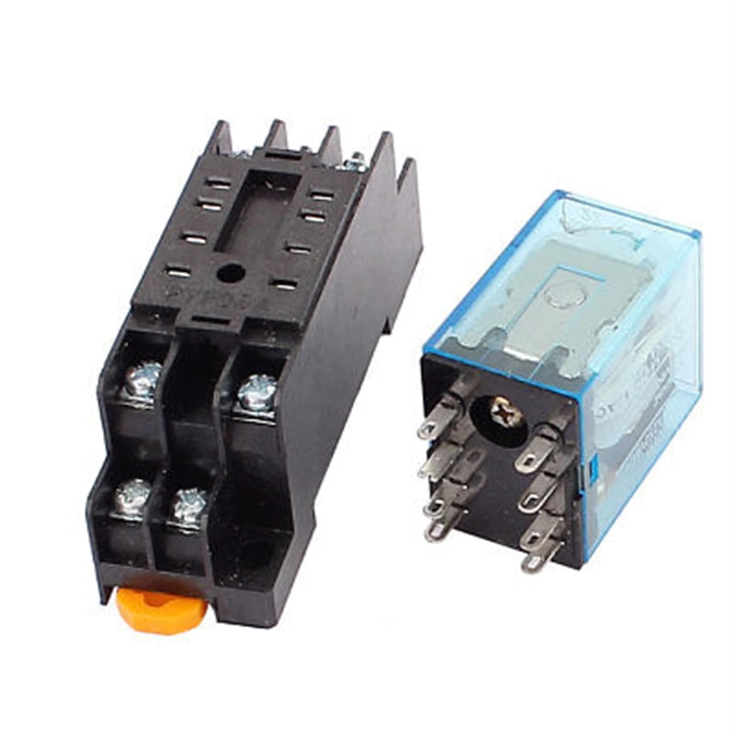 MY2NJ AC 6V コイル 8ピン DPDT 電磁パワーリレー ソケットベース付き 2個