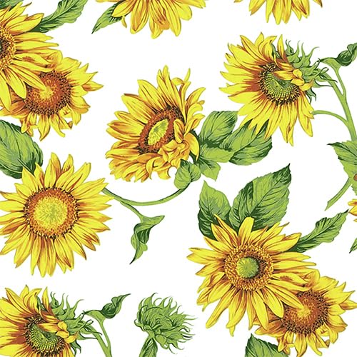 GEMITEX Tradition Tablecloth, Plush, Oilcloth, Waterproof and Stain Resistant, Decoration 4130 Sunflowers Tuscany - Image 3