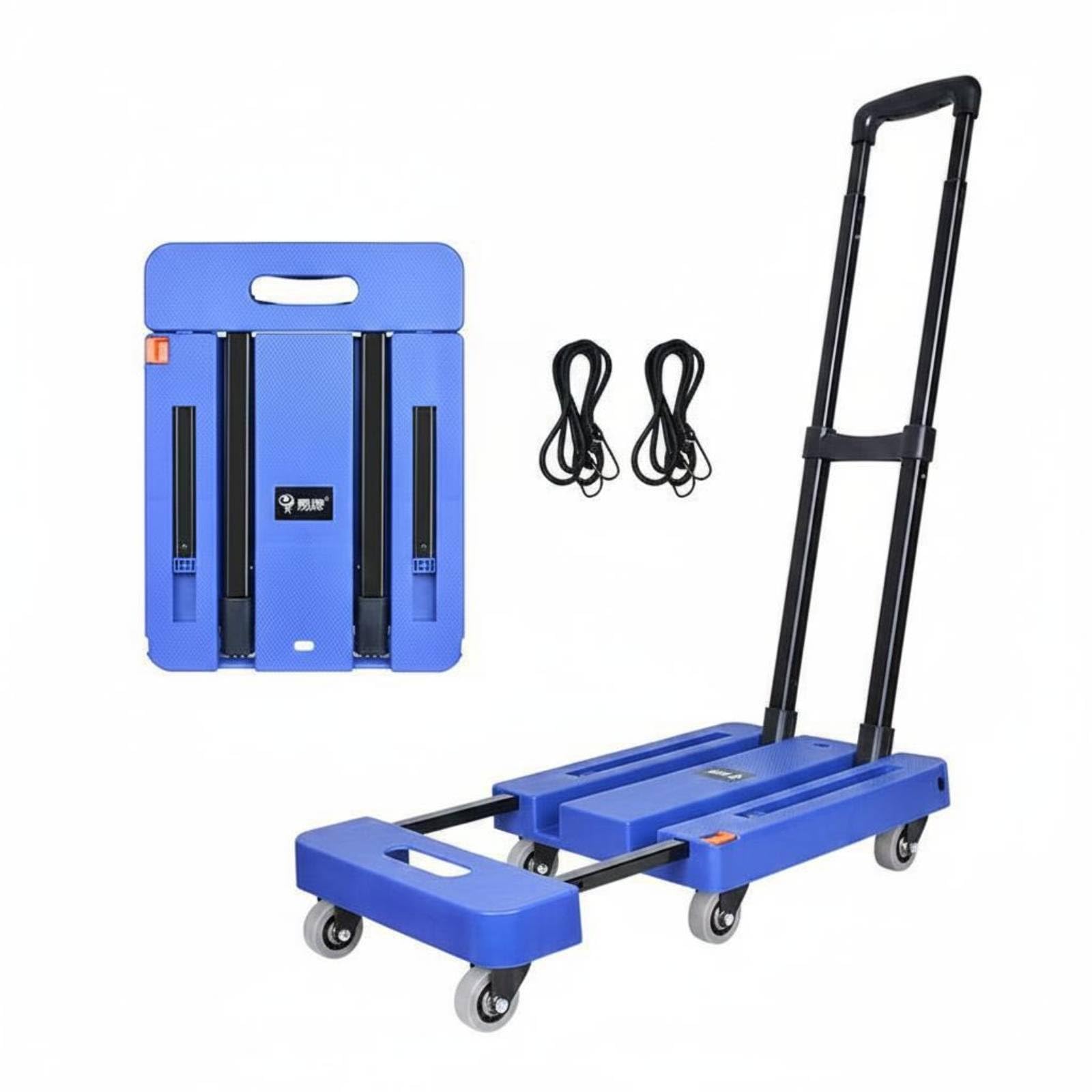 Carrello di Trasporto Pieghevole Mano Trolley Piattaforma Carrellino Pieghevole con Telaio in Ferro Resistente E Ruote, style to 8