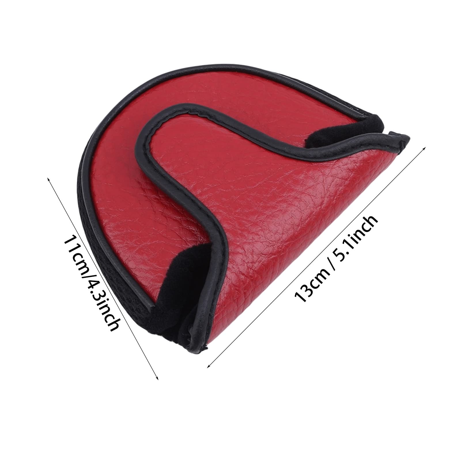Cubierta de Putter de Golf, Cubierta de Cabeza de Putter de Golf, Cubierta de Cabeza de Palo de PU de tamaño estándar, se Adapta a la mayoría de los Palos de Putter de Bola, magnético Fuerte